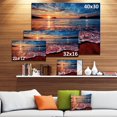 thumbnail image 4 of Designart Soirée paisible vue sur la plage Art mural sur toile, 4 of 4