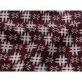 thumbnail image 4 of oneOone Viscose Jersey Fabric Check Kasuri Printed Fabric 1 Yard 60 Inch Wide, 4 of 5