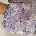 thumbnail image 3 of Vargottam Purple Floral Pattern Sheer Curtains for Short Windows - Set of 2 Panels, 63", Grommet Top, Printed Georgette, Light Filtering Drapes for Kitchen or Bedroom, 3 of 9