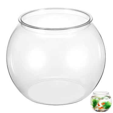 Miangastore Bol à Poisson en Plastique Transparent pour Aquarium Petit Bac à Poissons Bol à Poisson pour Betta Poisson Poisson Rouge