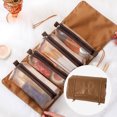 thumbnail image 1 of Chmadoxn Four In Makeup Bag, Travel Bag, Not Including Cosmetics, Makeup Cosmetic Bag Travel Organizer For Accessories, Shampoo, Full Sized Container, Toiletries Makeup packages, 1 of 7