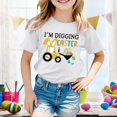 thumbnail image 2 of PMVFHDE T-Shirt Graphique à Manches Courtes Imprimé Lapin de Pâques pour Enfants, Col Rond, Décontracté, pour Garçons et Filles, Printemps Été, Blanc, 12-13 Ans, 2 of 4