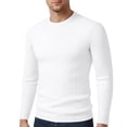 thumbnail image 2 of LIaqionyy Chandail pour Homme à Col Roulé, Chandail à Enfiler, Hauts Tricotés Automne Hiver, Chandail Chaud à Enfiler, Coupe Ajustée, Chandail de Base, M-3TG, 2 of 3