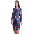 thumbnail image 4 of Moomaya Womens Full Sleeve Printed Midi Length Printed Bodycon Dress, 4 of 6