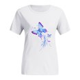 thumbnail image 1 of T-Shirts à Col Rond Imprimés pour Femmes Grande Taille, Imprimé Chat, Manches Courtes, T-Shirt Graphique, 1 of 9