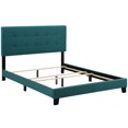 thumbnail image 3 of Modway Amira Full Modern Upholstered Polyester Fabric Bed in Teal Blue, 3 of 8