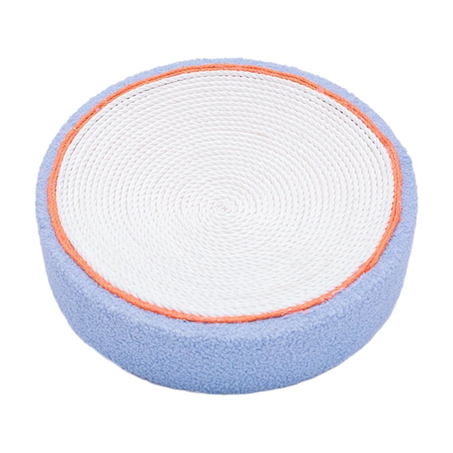 Lit Grattoir pour Chat Planche à Gratter pour Chat Durable Canapé Rond 40 cm Suspendu pour Dormir Bleu