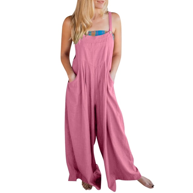 GZWYHT Combinaisons pour Femmes Salopettes pour Femmes Salopettes d'Été Sans Manches avec Bretelles Combinaisons pour Femmes Combinaisons pour l'Été V L