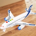 thumbnail image 1 of Jouet Avion Simulé pour Enfants, Planeur Inertiel avec Sons et Lumières, Modèle d'Aéronef d'Éveil, Jeu Pousser et Glisser, Jouet d'Apprentissage STIM en Plastique Durable, 1 of 6