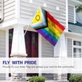 thumbnail image 2 of Anley Fly Breeze 3x5 Foot New Intersex Inclusive Progress Pride Flag - Rainbow LGBT Transgender Flags Polyester, 2 of 6