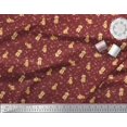 thumbnail image 2 of Soimoi Poly Georgette Fabric Paw,Bone & Puppy Dog Decor Fabric Printed Yard 52 Inch Wide, 2 of 3
