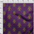thumbnail image 2 of oneOone Organic Cotton Voile Fabric Bird & Tree Block Fabric Prints By Yard 42 Inch Wide, 2 of 4