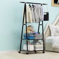 thumbnail image 1 of Amdohai Triangle Coat Rack Steel Tube Removable Large Capacity Hanging Clothes Tree Quilt Shoes Bags Boxes Hanger Stand Organizer, 1 of 8