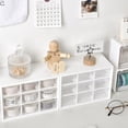 thumbnail image 3 of Decodeary Plastic Jiugongge Storage Drawer - Meticulous Workmanship And Fashionable Multi Grid Storage Off white Six Palaces Grid 1Set, 3 of 6