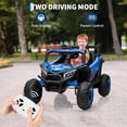thumbnail image 3 of BeesClover 12V UTV Truck Kids Ride On Car with Remote,4WD/2WD Switchable,Electric Vehicle with 4 Spring Suspension,EVA Tires,Safety Belt,Double Open Doors,Bluetooth,Music, 3 of 7