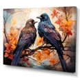 thumbnail image 2 of Designart Décoration Murale Grand Format avec Corbeau, art Mural avec Corbeau, Renaissance du Royal Corbeau I, Toile Murale Moderne Bleue, 32x24 Pouces, 2 of 5