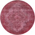 thumbnail image 1 of Ahgly Company Machine Washable Indoor Round Industrial Modern Crimson Red Area Rugs, 6' Round, 1 of 7