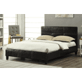 thumbnail image 1 of Skye Espresso Bonded Leather Platform Bed, 1 of 1