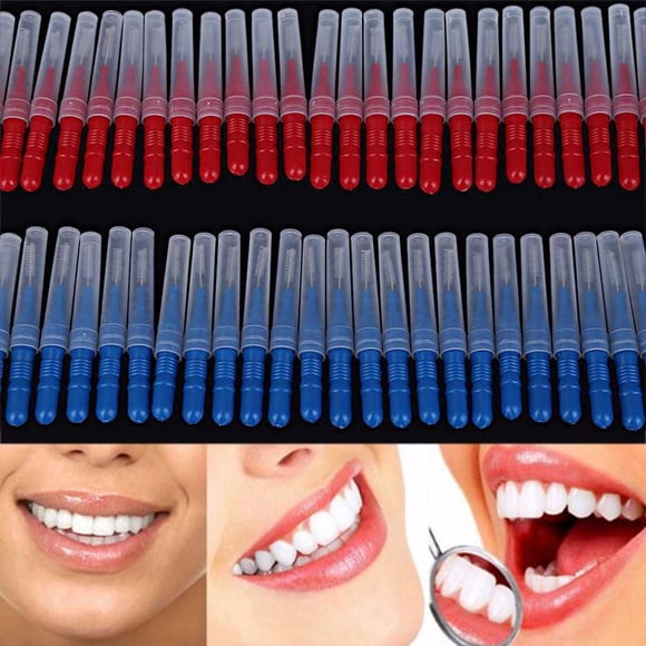 Deals of The Day Clearance! 50pcs Tooth Floss Interdental Brushes, Oral Hygiene Toothpick for Teeth Care, Dental Floss Picks for Healthy Gums and Fresh Breath
