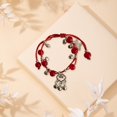 thumbnail image 3 of Dvkptbk Bracelet Chineses-Style Fus Card Hand-Woven Double Red Rope Bells Bracelet Gift Jewelry, 3 of 4