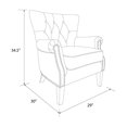 thumbnail image 3 of Better Homes & Gardens Accent Chair, Living Room & Home Office, Beige, 3 of 9