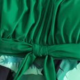 thumbnail image 4 of Bikinis Sets for Women Womens Ruffle Conservative Piece Swimsuit Chest Hollow Colorblocking Backless Swimsuit, 4 of 12