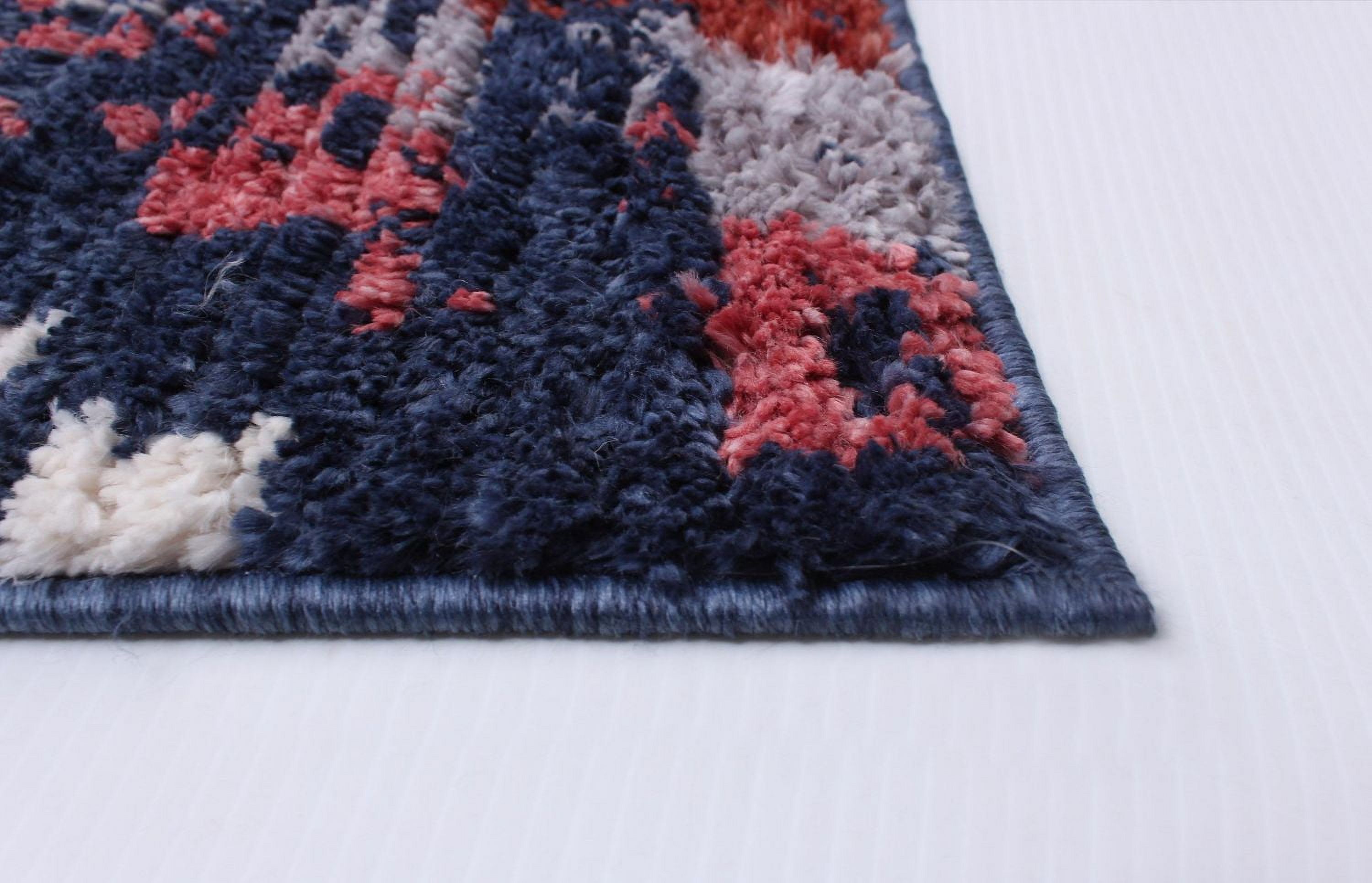 ECARPET Boho Chic Indoor Area Rug, Fluffy Carpet for Bedroom Morocco Casa Collection