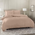 thumbnail image 1 of 800 Thread Count 100% Egyptian Cotton 3 Piece Duvet Set with Zipper Closure & Corner 3 Pc Duvet Set Solid Pattern, 1 of 3