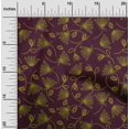 thumbnail image 1 of oneOone Polyester Lycra Fabric Leaves & Floral Artistic Printed Craft Fabric BTY 56 Inch Wide, 1 of 4