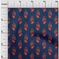 thumbnail image 1 of oneOone Georgette Viscose Fabric Leaves|Floral & Paisley Block Decor Fabric Printed BTY 42 Inch Wide, 1 of 4