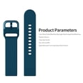 thumbnail image 3 of Replaceable Silicone Watch Strap 20mm Buckle Watch Strap Watch Band Compatible with Galaxy Watch Active2 Pink, 3 of 7