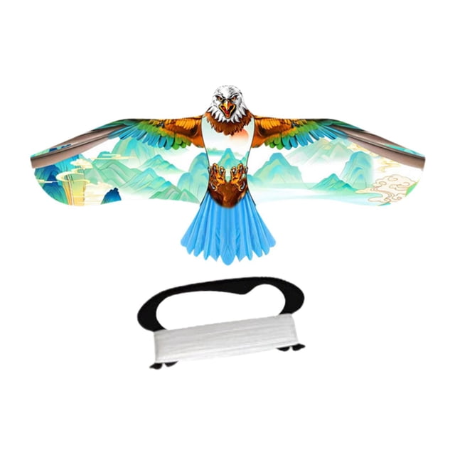 Almencla Eagle Kite Easy to Fly with Line Ripstop Beginner Kite for Beach Yard Hiking A