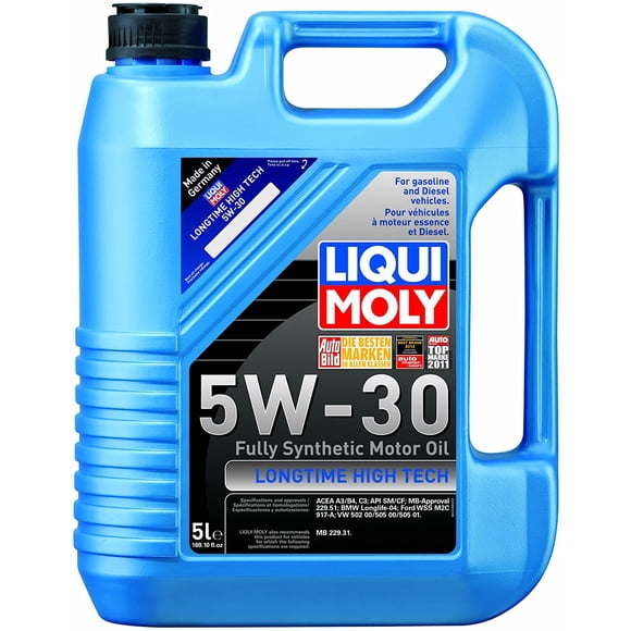 Liqui Moly 2039 Longtime High Tech 5W-30 Synthetic Motor Oil - 5 Liter Jug