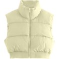thumbnail image 1 of ORUYROP Veste Courte à Col Montant avec Fermeture Éclair pour Femmes, 1 of 7