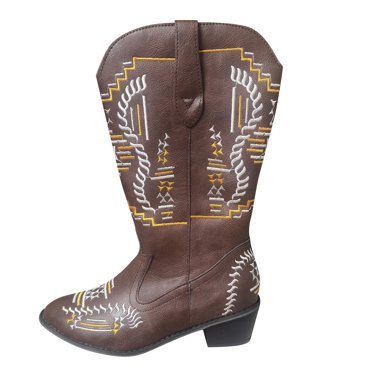 CEHVOM Bottes Courtes à Bout Pointu Décontractées Imprimées pour Femmes Chaussures à Talon Moyen