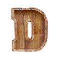 thumbnail image 1 of Wooden English Letter Savings Can with Transparent Glass Front for Coin Storage, 1 of 6