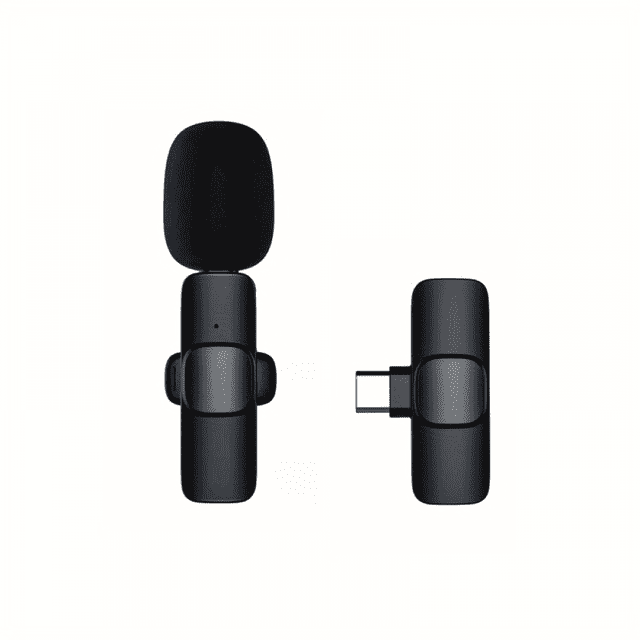 Professional Wireless Lavalier Microphone Plug & Play for iPhone iPad Android USB-C Phone Laptop Audio Video Recording Microphone for YouTube / TikTok / Interviews / Vlog Live Podcast