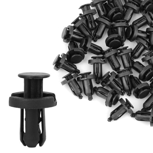 Unique Bargains 50 Pcs 10mm en Plastique Type de Retenue Rivet Fixation Pare-Chocs Pinces