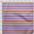 thumbnail image 4 of oneOone Rayon Orange Fabric Chevron Sewing Material Print Fabric By The Yard 56 Inch Wide-BB, 4 of 5