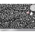 thumbnail image 2 of Soimoi Black Moss Georgette Fabric Cow Animal Skin Print Fabric by Yard 44 Inch Wide, 2 of 3