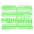 thumbnail image 1 of Uxcell Felt Letter Board Letters Numbers Symbols 3/4 inch Green Alphabet Message Board Changeable, 1 of 6