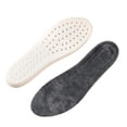 thumbnail image 3 of EGNMCR Semelles Thermiques en Laine avec Évents d'Aération Haute Résilience Coussin Chaud pour Bottes d'Hiver Chaussures de Randonnée Protection par Temps Froid Semelle Intérieure en PU, 3 of 5
