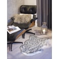 thumbnail image 2 of H-Luxe 2'X3' Gordon Faux Sheepskin Rug, 2 of 4