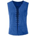 thumbnail image 1 of LSLJS Vintage Medieval Men Vest Laced Up Renaissance Sleeveless Waistcoat Gothic,, 1 of 3