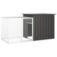 thumbnail image 1 of vidaXL Chicken Cage Anthracite 200x91x100 cm Galvanised Steel, 1 of 4