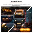 thumbnail image 3 of SEISSO 8-Pack 6 LED Sync Feature Amber Strobe Lights Vehicles Trucks Emergency Strobe Lights Kit 12V -24V Warning Hazard Flash St, 3 of 7
