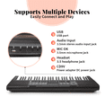 thumbnail image 2 of StarQuest 61 Key Portable Electronic Keyboard Piano Kit – Digital Piano for Beginners and Experienced Musicians, With Stand, Bench, Headphones, & Microphone, 2 of 11