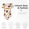 thumbnail image 4 of Lsque Baseball Sport Justaucorps à Manches Courtes Col Rond Basique T-Shirts Hauts Grenouillère Adulte Mignon Pyjama-Grand, 4 of 7