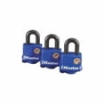 thumbnail image 1 of 1-9/16"(40mm) Blue Cov Lam Padlock 3Pk, 1 of 2