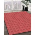 thumbnail image 3 of Ahgly Company Tapis Rond Lavable en Machine Intérieur Transitionnel Orange, 5 Pieds Rond, 3 of 7